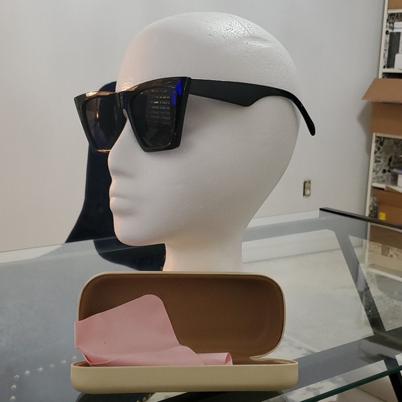 New Vintage Square Heavy Black Glasses - Picture 4 of 4